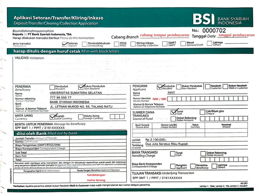 Pembayaran USS – Biro Administrasi Umum Dan Keuangan